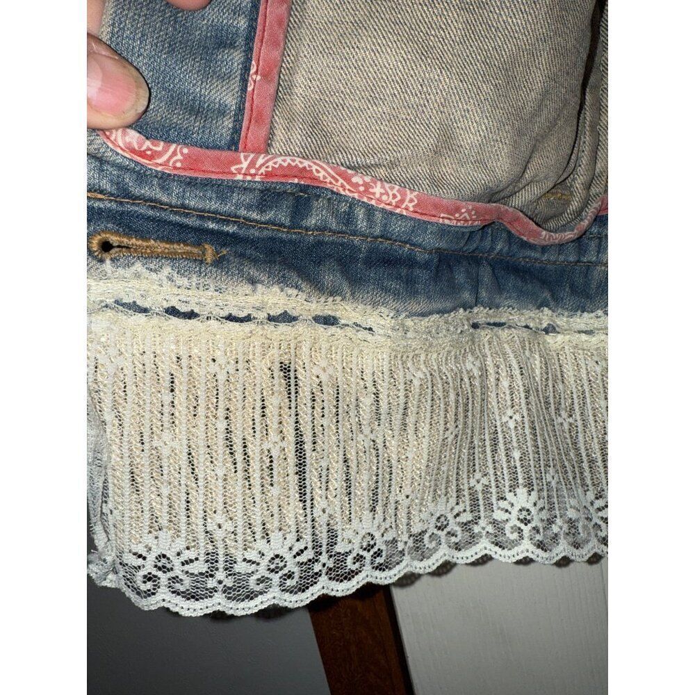 Shane Jeans Denim Embellished Vest Size Small‎ - Picture 13 of 16
